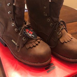 Wolverine Chesapeake 8” logger brown boots